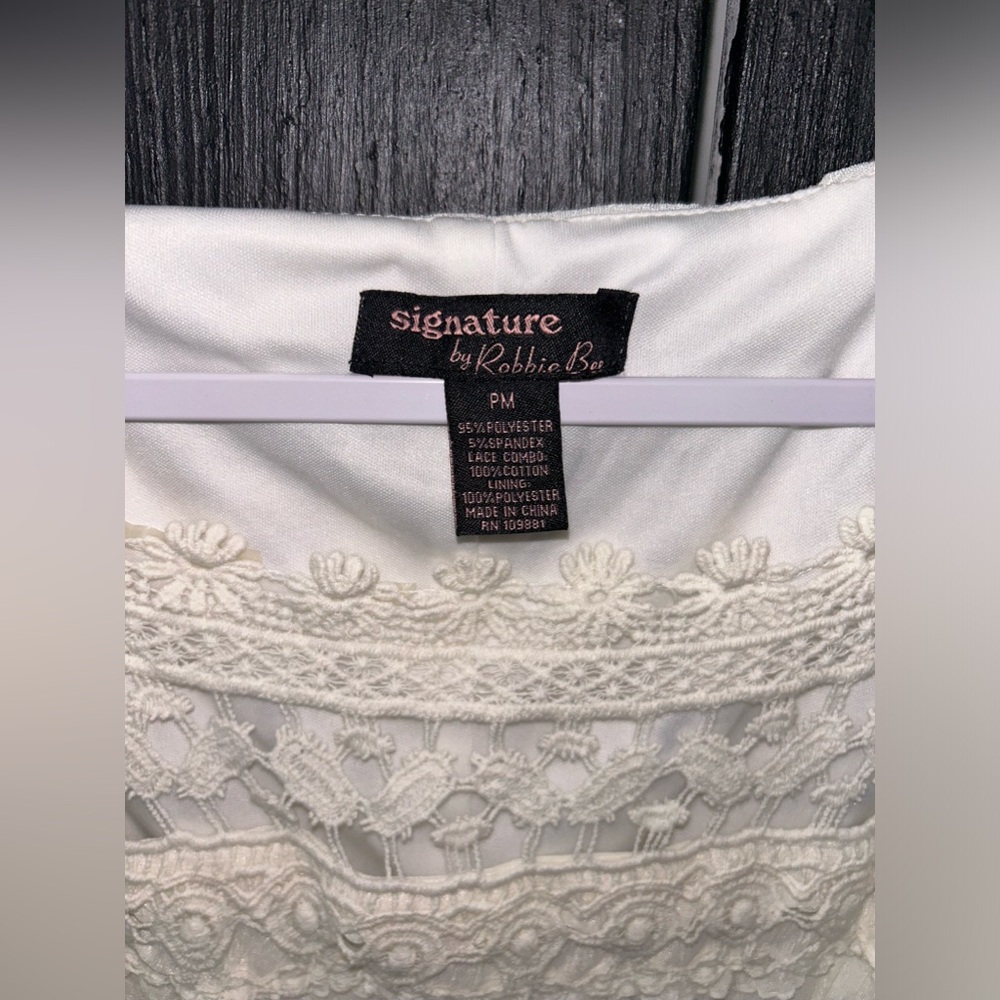 ❤️BOHO BODYCON White Lace & Ruffle Mini Dress❤️ - Picture 7 of 7